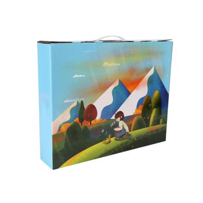 China Handmade Wholesale Covering Paper Packaging Box Bath Towel Beach Towel Packaging Box Textile Paper Packaging Box for sale