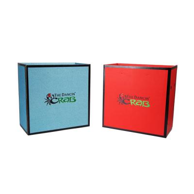 China Handmade Wholesale Frozen Food Gift Box Seafood Paper Packaging Gift Box Crab Paper Packaging Box for sale