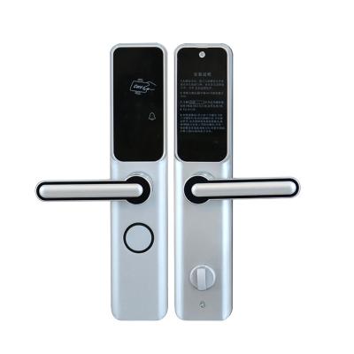 China Watching Hotel Silver Color Door Lock Smart Hotel Door Lock System for sale