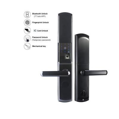 China Aluminum Alloy Wojin Technology Group Ble Smart Door Lock Home Use Smart Lock TTlock for sale