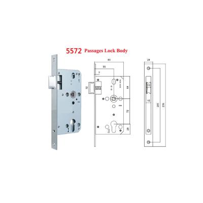 China Smart Lock 7255 Passes Lock European Body Lock Body With Stainless Steel Hardware for sale