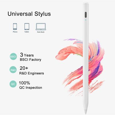 China Universal Mobile Phone Tablet Touch Pen Compatible with Ipad Android High-sensitivity Writing Metal Stylus Pencil for sale