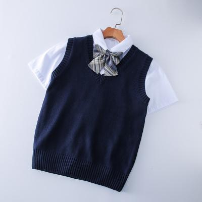 China Waterproof 2022 Women's Solid Color Sweater Vest V-Neck Diamond Sleeveless Sweater Vest for sale