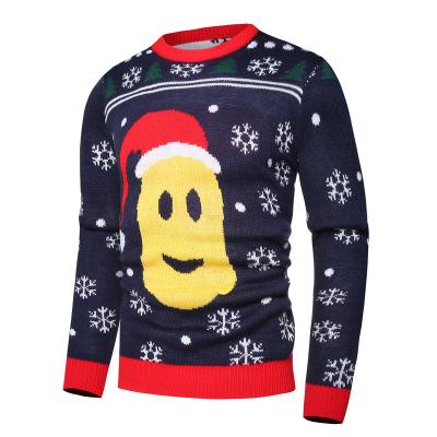 China 2022 OEM/ODM Hot Anti-Wrinkle Christmas Sweater Unisex Wholesale O-Neck Knitted Ugly Oversized Christmas Knitted Pullover Sweater for sale