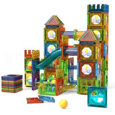 China DIY TOY Latest New Popular 158pcs Marble Run Set Magnetic Tiles Toys Educational Toys For Children for sale