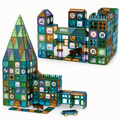 China DIY TOY Magnetic Blocks Kids Magnetic Tile Building Blocks Set, Educational 3d Magnet Tile Building Playboard Building Toys for sale