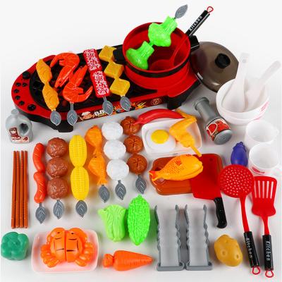 China Kitchen Set Preschool Toy Pretend Play Set Kitchen Pay Attention Happy Simulation Grocery Kitchen Toys Cooking Frying Pan Food Online Shopping For Sale for sale