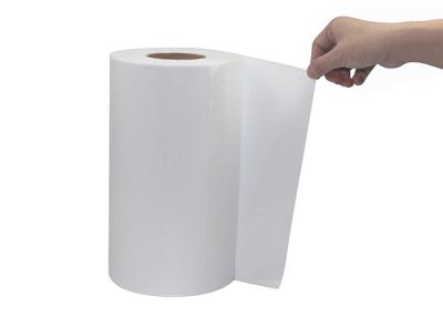 China Polyester White Hot Melt Adhesive Film Laminating Fabric for Blackout Curtain for sale