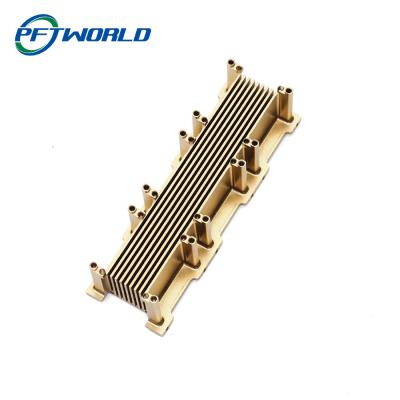 China Titanium Anodize Brass Turning Parts , LGS Standard Precision Brass Components à venda