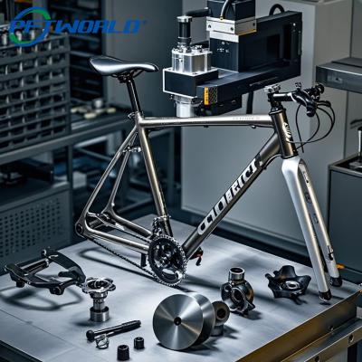 China Easy Installation CNC Bicycle Handlebar Black Anodized For Off Road Cutting for sale