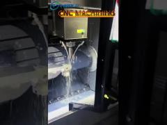 Multi axis CNC milling: demonstration of complex geometric shape machining