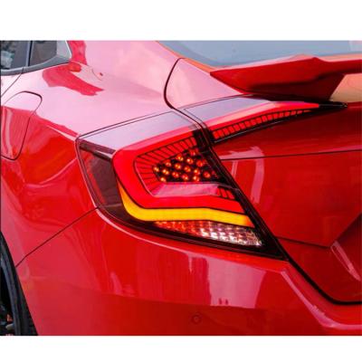 China DK MOTOR VEHICLE LIGHT Motion Turning Braking Moving Tail Lamp Led Tail Light For Honda Civic 2016 2017 2018 for sale