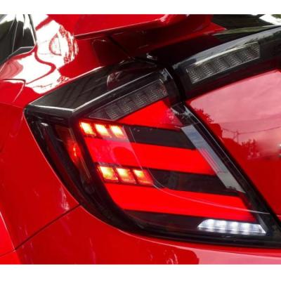 China shockproof & New Waterproof Car Tail Light Led Tail Lamp Tail Lights For Honda Civic Hatchback 2018 - 2021 Reverse Turn Signal Brake Light for sale