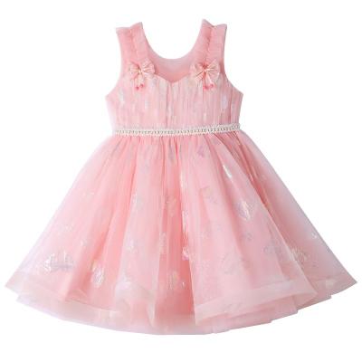 China Washable C07 Summer New sleeveless Children's Girl Princess Flower Dress For Girl for sale