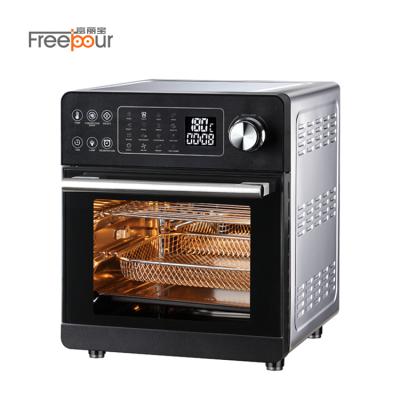 China OEM 16L Home Commercial Hot Air Rotisserie Chicken Oven With Dehydrator Multi Functions Pizza Oven 16L Electric Air Fryer Digital Oven for sale