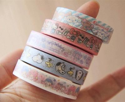 China ANTI-STATIC Cartoon DIY And Decoration Paper Strip Sticker Whole Frame Diary Sticker Cute INS Hand Roll Cute Hand Account for sale