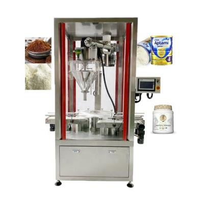 China Chemical Automatic Protein Powder Eggnog Powder Quantitative Jar Can Filling Machine With Auger for sale