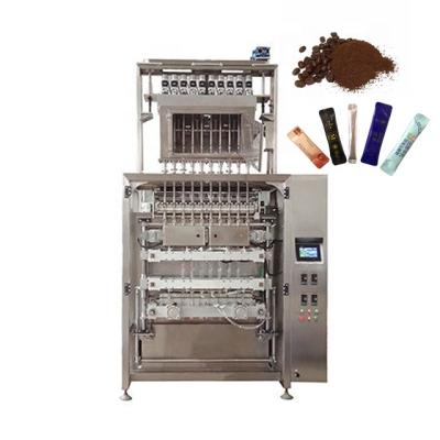 China Multi Food Gloex Lane 3 In 1 Instant Coffee Powder Stick Packing Filling Packaging Machine for sale