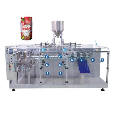 China Beverage Ketchup Tomato Sauce Sauce Automatic Horizontal Juice Fresh Milk Filling Pouch Packing Machine for sale