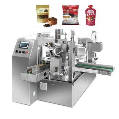 China High Speed ​​Fully Automatic Rotary Food Snacks Cashew Nuts Fill And Seal Packaging Machine for sale