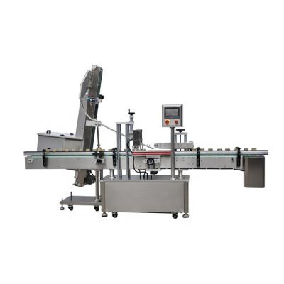 China Automatic Instant Food T Capping Machine With Elevator Cascade Type for sale