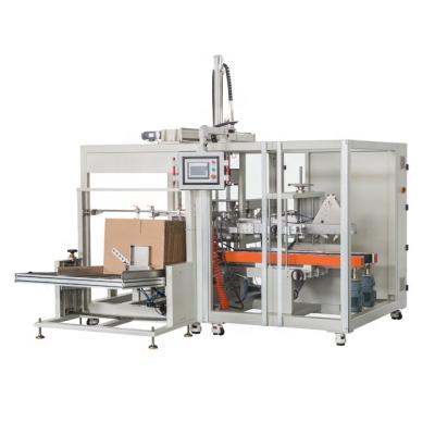 China Upright Food T Gloex Top Load Case Package And Seal Integrated Transfer Machine-servo for sale