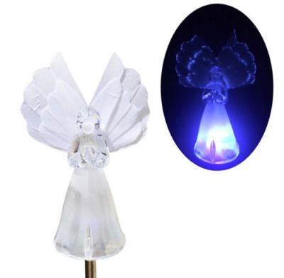 China Solar Garden Color Changing Angel Light Solar Stake Yard Stake Light for sale