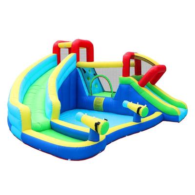 China Factory 420D+840D Oxford double customization bounce inflatable house water slide for kids for sale