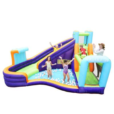 China Airmyfun 420D Oxford Tarpaulin And PVC Inflatable Water Pool Slides Backyard Inflatable Water Slide for sale