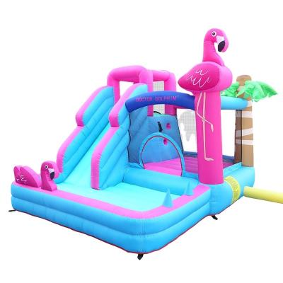 China wholesale 420D Oxford and PVC tarpaulin kids bouncer Jumper Flamingo Inflatable Bouncer new for sale for sale