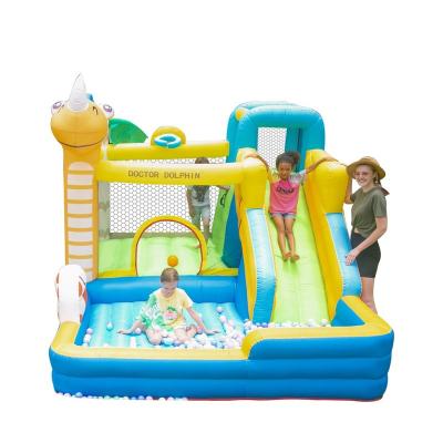 China Cheap Wholesale Oxford Cloth Small Kids Indoor Air Jumping Dinosaur Inflatable Bounce House Combo For Sale China Factory for sale