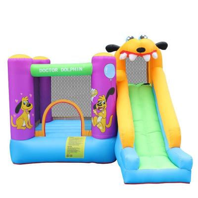 China Oxford Cloth House Use PVC Oxford Cloth Kids Bouncer Farm Inflatable Castle With Slide for sale