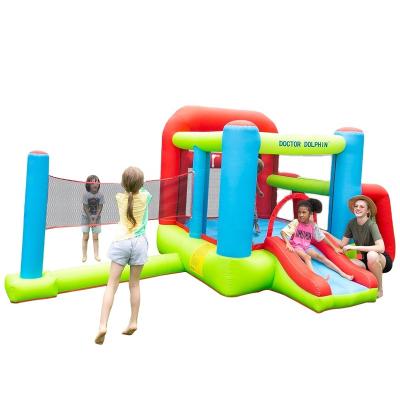 China Oxford Cloth Volleyball Bouncer Football Bouncy Shooting House Castle Game Jumping Badminton For Sale Shooting Basket Game One Ball Combo Games Unisex for sale