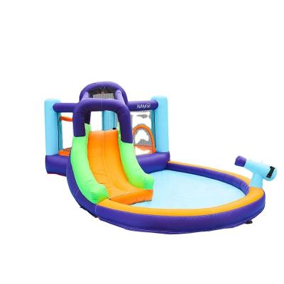 China Custom Oxford Cloth Bouncy Castle For Kids Inflatable Bounce House Obstacle Course for sale