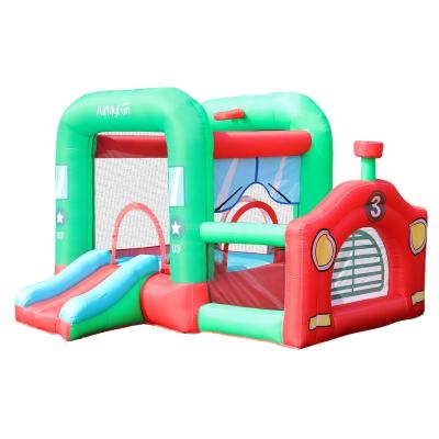 China Wholesale Cheap Oxford Cloth Kids Jumping Bounce House Banners Bouncer Inflatable Slide Castle Bouncy Price To Buy for sale