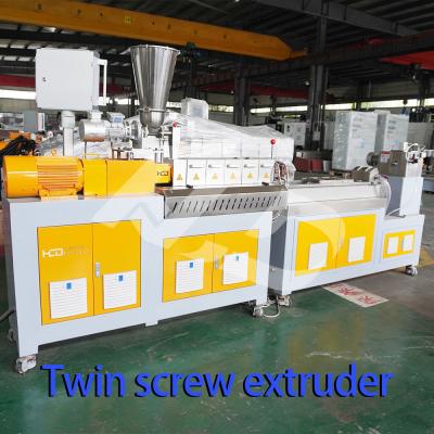 China Manufacturers spot small PC extruder experimental twin screw plastic granulator to make formula desktop desktop extruder for sale