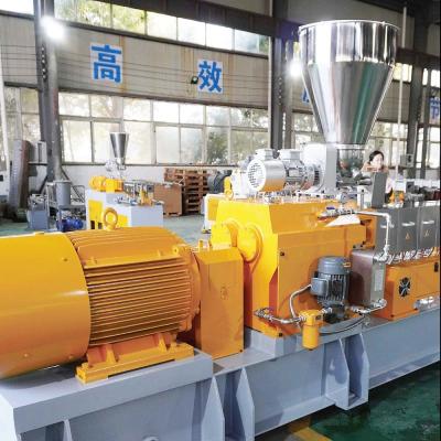 China High-Efficiency Twin-Screw Extruder For Manufacturing Biodegradable Plastics And Recycled Materials With Superior Consistency for sale