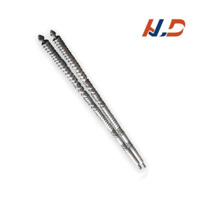 China Flat-Twin-Screw-Extruder-Schraube PP-Twin-Screw-Fass-Schraube Granulationsmaterial Hochleistungsschraube zu verkaufen