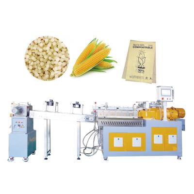 China 5 ~ 20 kg/h biologisch abbaubare Plastiktüte Blow Film Granulator PLA Maisstärke Pelletizer zu verkaufen