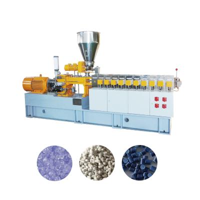 China High torque High Speed Compounding Extruder voor het legeren van kunststof, het vullen van mengmiddelen, het versterken van de masterbatch, het combineren van masterbatch Te koop