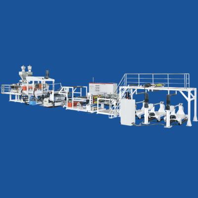 Κίνα Ένα στρώμα PP HIPS GPPS PE πλαστικό φύλλο extruder μηχανή 300kg / h OEM εξατομικευμένο προς πώληση