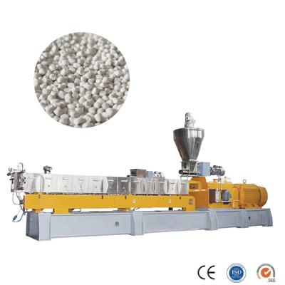 China Parallel Co Rotating Plastic Granules Twin Screw Extruder Plastic Compounding Pelletizer for sale