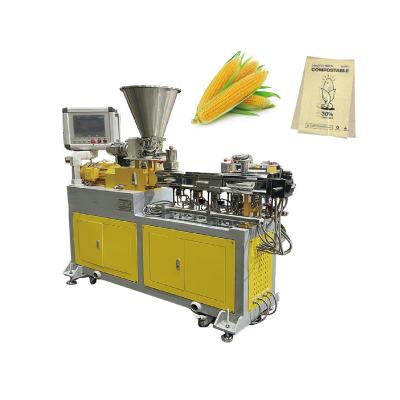 China HLD Plastic Extruder Factory met CE Twin Screw Plastic Granulator voor biologisch afbreekbaar PP PE Corn Starch Calcium Powder Te koop