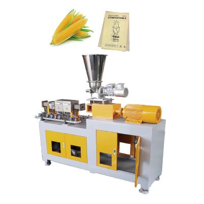 China HLD Kunststoff-Extruder-Fabrik CE 5~20kg/H Luftgekühlt Biologisch abbaubarer PLA Stärkefilm Kleiner Granulator mit Filter zu verkaufen