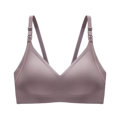 China Custom Radiation Protection Women Nursing Bra Maternal Care Invisible Nursing Bra No Trace Nursing Bra Manufacture for sale