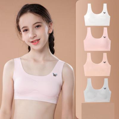 China Seamless Custom Teen Girls Bra Padded Removeable Bra Teen Girls No Trace Little Girls Bra for sale