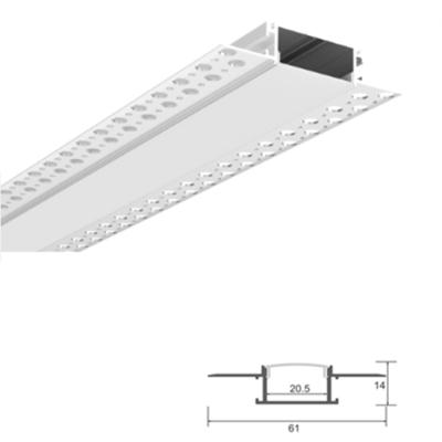 China LED Strip Light Factory Price LED Plaster Aluminum Profile Diffusion Channel Housing For 5050 2835 LED Strip Light Bar for sale