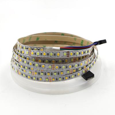 China DC12V/24V 600leds 5M CCT Adjustable Flexible Temperature Dual Color LED Strip Light for LANDSCAPE/HOTEL/HOME/AD/BACKLIGHT SMD3528 for sale