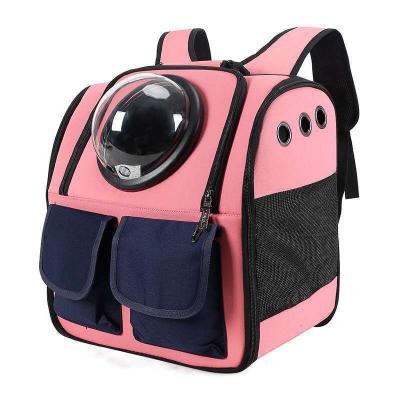 China Portable Waterproof Outlet Airline Approved Clear Expandable Breathable Backpack Dogs Cat Crate Pet Travel Carrier Carrying Bag for sale