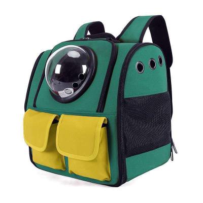 China Cat Breathable Backpack Pet Bag Space Capsule Pet Bag Pet Backpack Outside Waterproof Portable Transparent Carrier Bag for sale